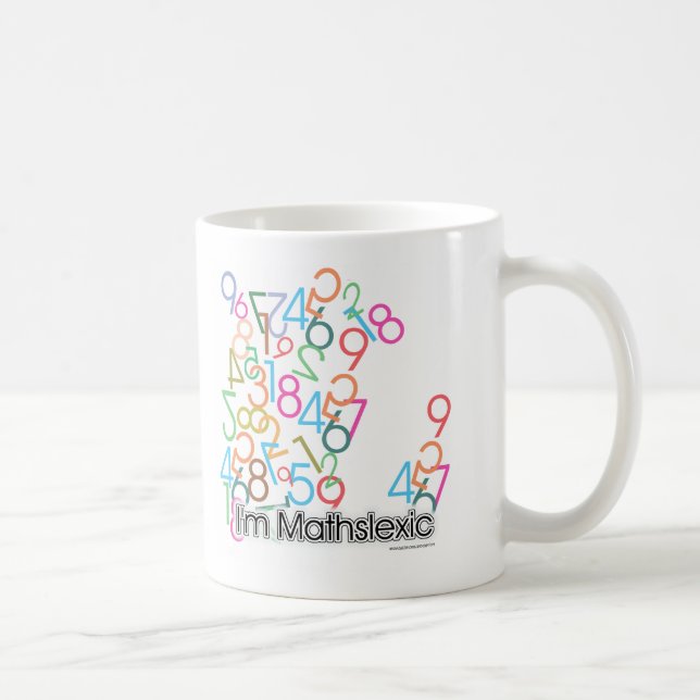 Funny Im Mathslexic Design Coffee Mug (Right)