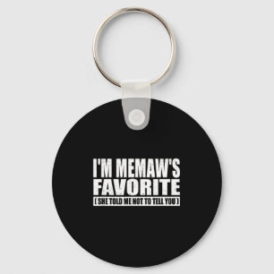 Funny I'm Memaw's Favorite For Birthday Anniversar Key Ring