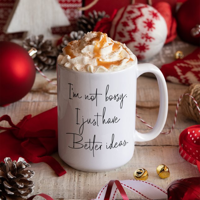 Funny I'm Not Bossy Coworker Boss Gift Two-Tone Coffee Mug (Creator Uploaded)