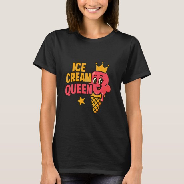 Funny I'm Probably Dreaming of Ice Cream Lover Foo T-Shirt (Front)