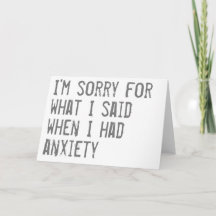 Funny "I'm Sorry" Card