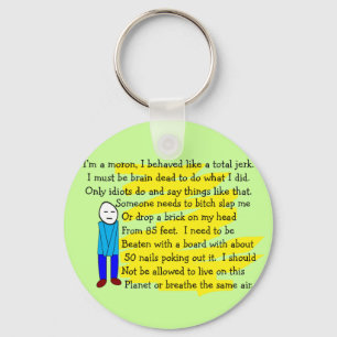 Funny "I'm Sorry" Cards and Key Chains