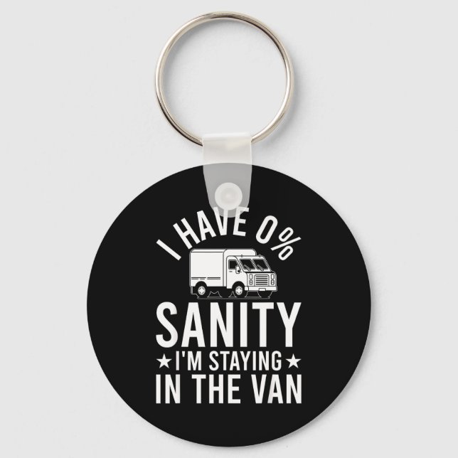 Funny Im Staying In Tha Van Phasmophobia Gamer Man Key Ring (Front)