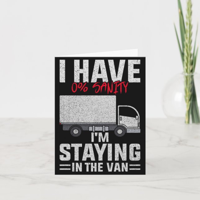 Funny I'm Staying In Tha Van Phasmophobia Man Wome Card (Front)