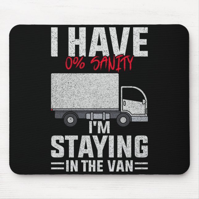 Funny I'm Staying In Tha Van Phasmophobia Man Wome Mouse Mat (Front)