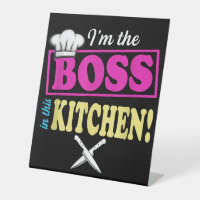 Funny Im The Boss In This Kitchen T-shirt Cooking