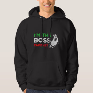 Funny I'm The Boss Italian Nonna Nonno Capiche Hum Hoodie