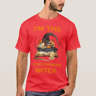 Funny Im The Coffee Drinking Witch Halloween 43904 T-Shirt