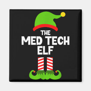 Funny I'm The Med Tech Elf Christmas Xmas Medical Magnet