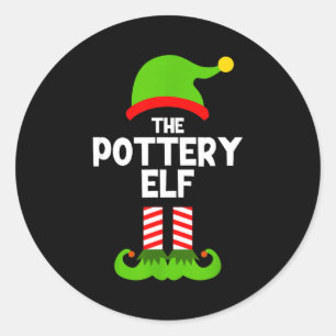 Funny I'm The Ttery Elf Christmas Xmas Classic Round Sticker