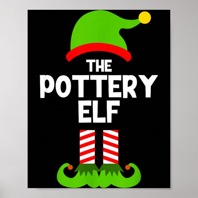 Funny I'm The Ttery Elf Christmas Xmas  Poster (Front)
