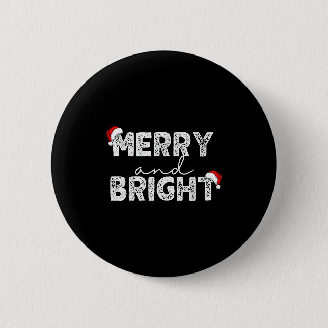 Funny I'm Trying To Feel Merry And Bright Couples  6 Cm Round Badge (Front)