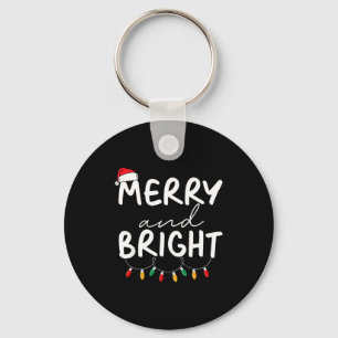 Funny I'm Trying To Feel Merry Xmas Bright Matchin Key Ring