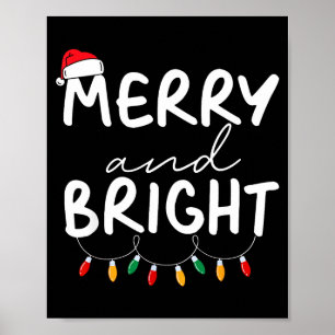 Funny I'm Trying To Feel Merry Xmas Bright Matchin Poster
