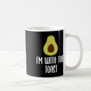 Funny I'm With The Toast Avocado Halloween Couples Coffee Mug