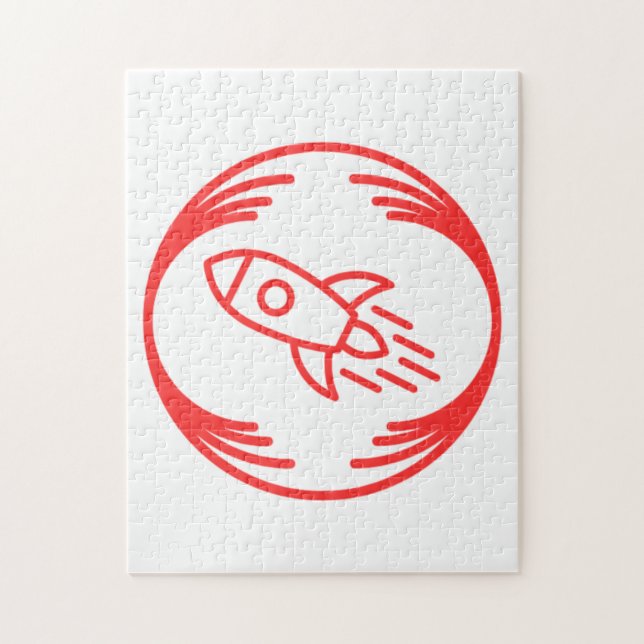 Funny image in the middle of a funny design jigsaw puzzle (Vertical)