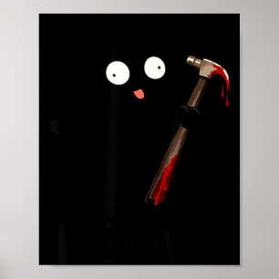 Funny In Cat Anime Spooky Black Cats Halloween Poster