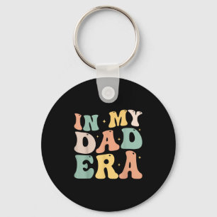 Funny In My Daddy Era Lover Groovy Retro Daddy Fat Key Ring