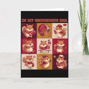 Funny In My Groundhog Era Football Happy Groundhog Card