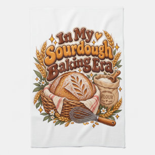 Funny In My Sourdough Baking Era Retro Tea Towel