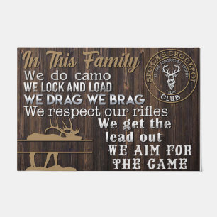 Funny In This Family Hunting Rules Doormat