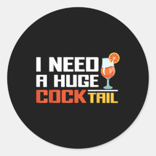 Funny Inappropriate Christmas Girls Trips Parties  Classic Round Sticker