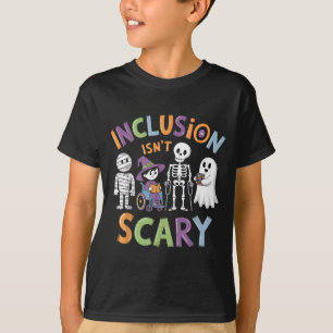 Funny Inclusion Isnt Scary Halloween Sarcastic T-Shirt