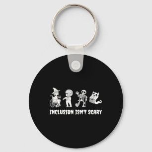 Funny Inclusion Isn't Scary Teacher Halloween 2024 Key Ring