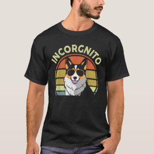 Funny Incognito Tricolor Corgi Men Women Lover Gif T-Shirt