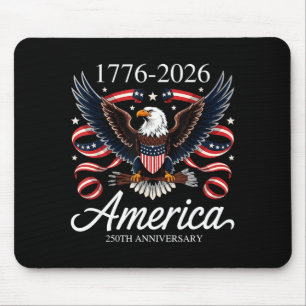 Funny independence day 4th of july 1776-2026 250th mouse mat