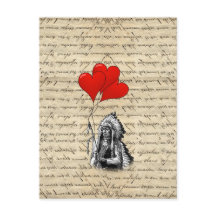 Funny Indian chief and heart balloons