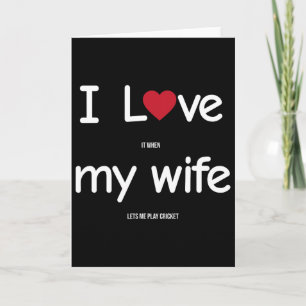 Funny Indian Pakistani Wife Husnd Quote Cricket Jo Card