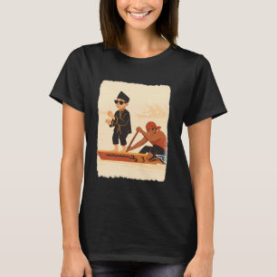 Funny Indonesian Boat Racing Dancing Kid Aura Farm T-Shirt