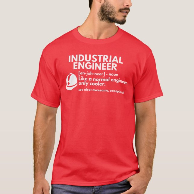 Funny Industrial Engineer Definition Engineering G T-Shirt (Front)