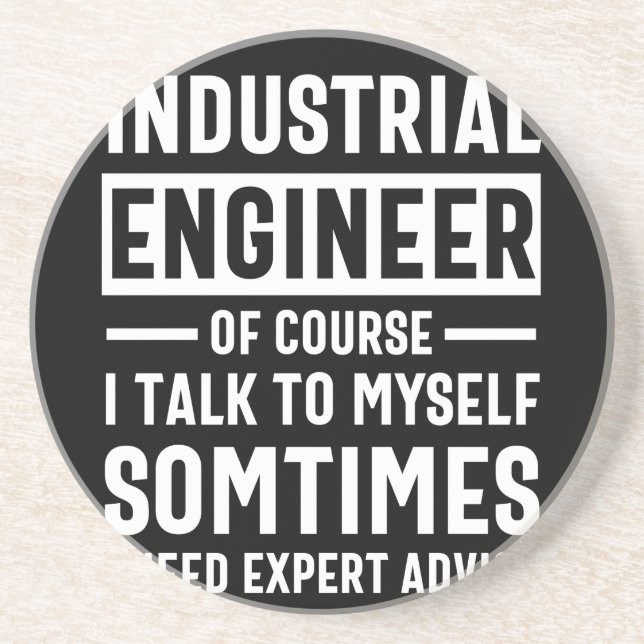 Funny Industrial  Engineer Gift Coaster (Front)