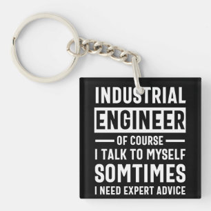 Funny Industrial  Engineer Gift Key Ring