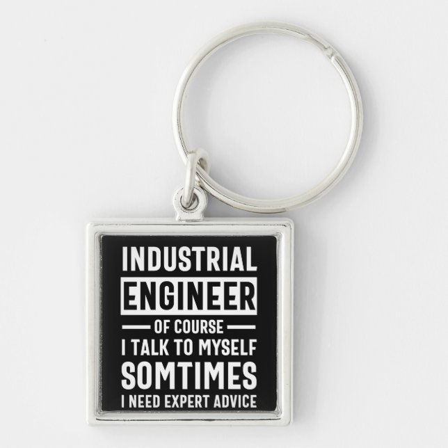 Funny Industrial  Engineer Gift Key Ring (Front)