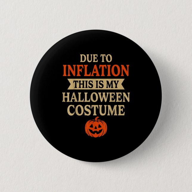 Funny Inflation Halloween Costume Couple Matching  6 Cm Round Badge (Front)