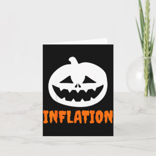 Funny Inflation Halloween Costume Couple Matching  Card