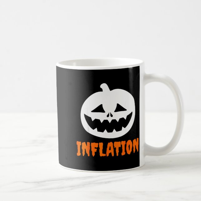 Funny Inflation Halloween Costume Couple Matching  Coffee Mug (Right)