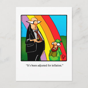 Funny Inflation Humour Postcard