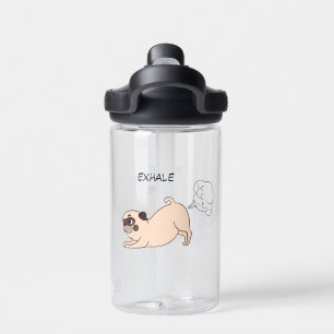 Funny Inhale Exhale Dog Water Bottle