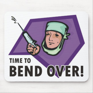Funny injection doctor / nurse - squirting syringe mouse mat