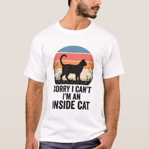 Funny Inside Cat Vintage Cat Lover Design_1 T-Shirt