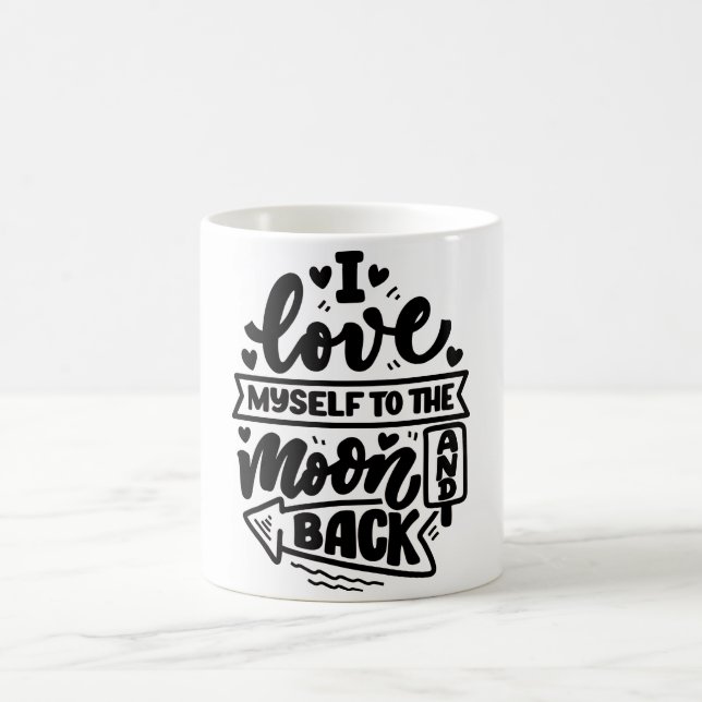 Funny Inspirational Calligraphy Classic Mug (Center)