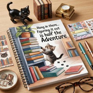Funny Inspirational Cat Notebook