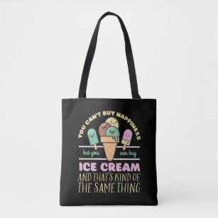 FUNNY VOLTAIRE ICE CREAM QUOTE' Tote Bag