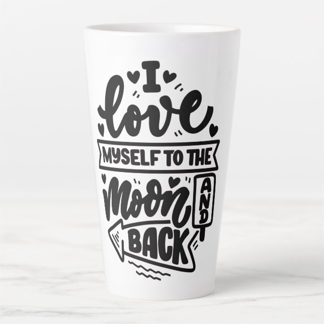Funny Inspirational Latte Mug (Front)