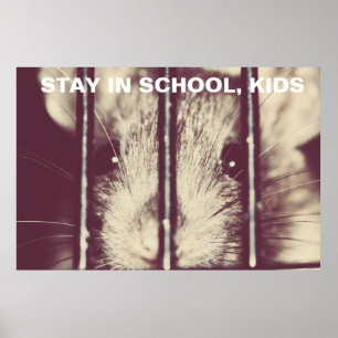 Funny Inspirational Rat Poster