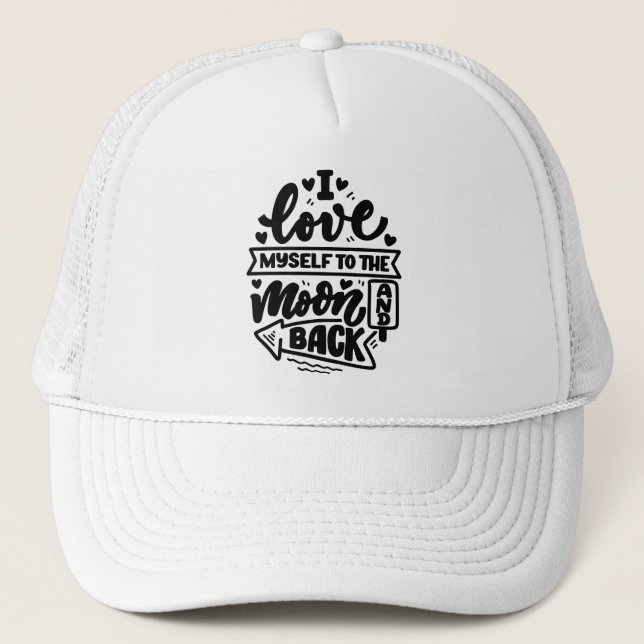 Funny Inspirational Trucker Hat (Front)